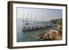 Yachts and Ships at Anchor, Fiskardo, Kefalonia (Cephalonia)-Eleanor Scriven-Framed Photographic Print