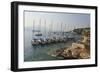 Yachts and Ships at Anchor, Fiskardo, Kefalonia (Cephalonia)-Eleanor Scriven-Framed Photographic Print