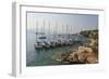 Yachts and Ships at Anchor, Fiskardo, Kefalonia (Cephalonia)-Eleanor Scriven-Framed Photographic Print