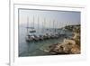 Yachts and Ships at Anchor, Fiskardo, Kefalonia (Cephalonia)-Eleanor Scriven-Framed Photographic Print