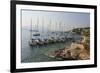 Yachts and Ships at Anchor, Fiskardo, Kefalonia (Cephalonia)-Eleanor Scriven-Framed Photographic Print