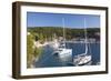 Yachts at Anchor in the Pretty Harbour, Kioni, Ithaca (Ithaki)-Ruth Tomlinson-Framed Photographic Print