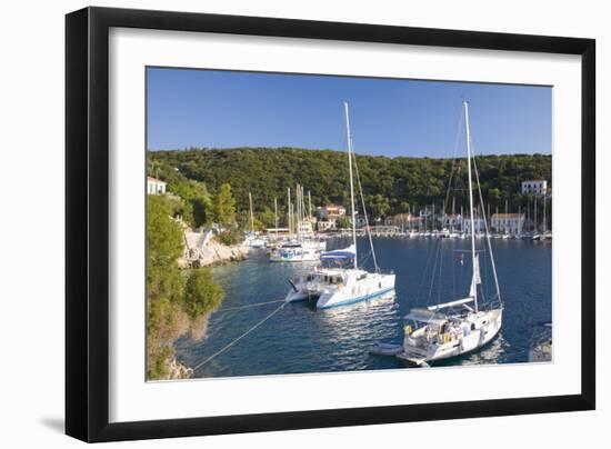 Yachts at Anchor in the Pretty Harbour, Kioni, Ithaca (Ithaki)-Ruth Tomlinson-Framed Photographic Print