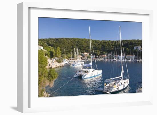 Yachts at Anchor in the Pretty Harbour, Kioni, Ithaca (Ithaki)-Ruth Tomlinson-Framed Photographic Print