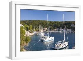 Yachts at Anchor in the Pretty Harbour, Kioni, Ithaca (Ithaki)-Ruth Tomlinson-Framed Photographic Print