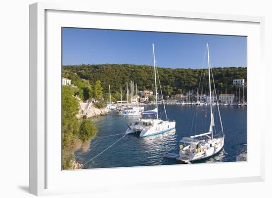 Yachts at Anchor in the Pretty Harbour, Kioni, Ithaca (Ithaki)-Ruth Tomlinson-Framed Photographic Print