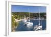 Yachts at Anchor in the Pretty Harbour, Kioni, Ithaca (Ithaki)-Ruth Tomlinson-Framed Photographic Print