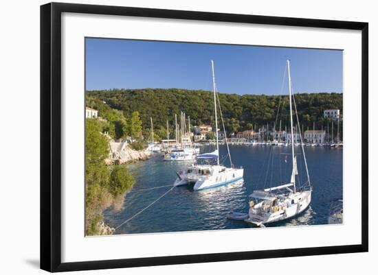 Yachts at Anchor in the Pretty Harbour, Kioni, Ithaca (Ithaki)-Ruth Tomlinson-Framed Photographic Print