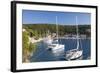 Yachts at Anchor in the Pretty Harbour, Kioni, Ithaca (Ithaki)-Ruth Tomlinson-Framed Photographic Print