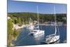 Yachts at Anchor in the Pretty Harbour, Kioni, Ithaca (Ithaki)-Ruth Tomlinson-Mounted Photographic Print