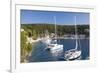 Yachts at Anchor in the Pretty Harbour, Kioni, Ithaca (Ithaki)-Ruth Tomlinson-Framed Photographic Print