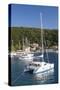Yachts at Anchor in the Pretty Harbour, Kioni, Ithaca (Ithaki)-Ruth Tomlinson-Stretched Canvas