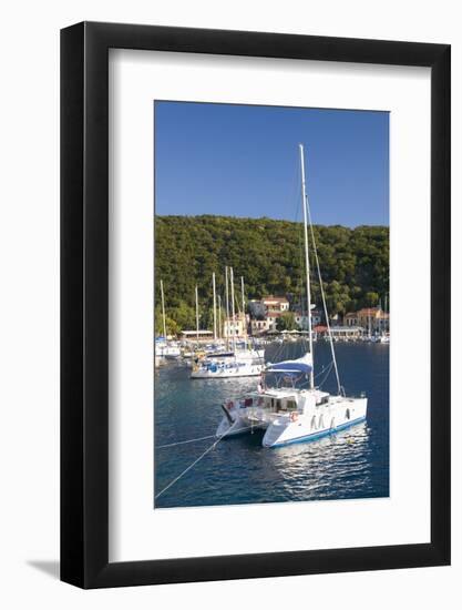 Yachts at Anchor in the Pretty Harbour, Kioni, Ithaca (Ithaki)-Ruth Tomlinson-Framed Photographic Print