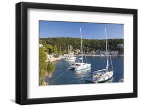 Yachts at Anchor in the Pretty Harbour, Kioni, Ithaca (Ithaki)-Ruth Tomlinson-Framed Photographic Print