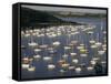 Yachts at Anchorage, Falmouth, Cornwall, England, United Kingdom-Ken Gillham-Framed Stretched Canvas