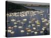 Yachts at Anchorage, Falmouth, Cornwall, England, United Kingdom-Ken Gillham-Stretched Canvas