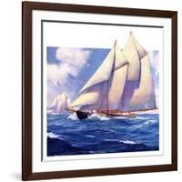 "Yachts at Sea,"May 20, 1933-Anton Otto Fischer-Framed Giclee Print