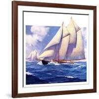 "Yachts at Sea,"May 20, 1933-Anton Otto Fischer-Framed Giclee Print