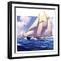 "Yachts at Sea,"May 20, 1933-Anton Otto Fischer-Framed Giclee Print