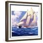 "Yachts at Sea,"May 20, 1933-Anton Otto Fischer-Framed Giclee Print