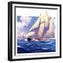 "Yachts at Sea,"May 20, 1933-Anton Otto Fischer-Framed Giclee Print