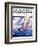 "Yachts at Sea," Saturday Evening Post Cover, May 20, 1933-Anton Otto Fischer-Framed Giclee Print