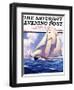 "Yachts at Sea," Saturday Evening Post Cover, May 20, 1933-Anton Otto Fischer-Framed Giclee Print