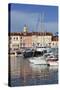 Yachts in Harbour of Old Town-Stuart Black-Stretched Canvas