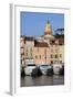 Yachts in Harbour of Old Town-Stuart Black-Framed Photographic Print