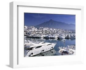 Yachts in Harbour, Puerto Banus, Marbella, Andalucia, Spain-Gavin Hellier-Framed Photographic Print