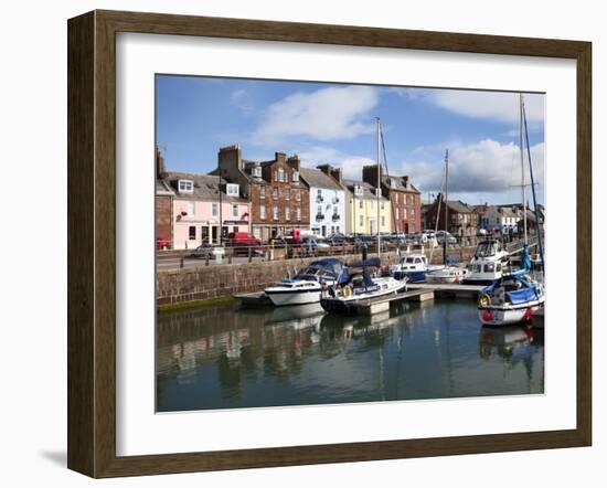 Yachts in the Harbour at Arbroath, Angus, Scotland, United Kingdom, Europe-Mark Sunderland-Framed Photographic Print