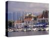 Yachts in the Harbour, Fiscardo, Cephalonia, Ionian Islands, Greece-Jonathan Hodson-Stretched Canvas