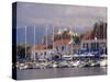 Yachts in the Harbour, Fiscardo, Cephalonia, Ionian Islands, Greece-Jonathan Hodson-Stretched Canvas