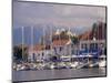 Yachts in the Harbour, Fiscardo, Cephalonia, Ionian Islands, Greece-Jonathan Hodson-Mounted Photographic Print