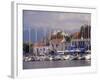 Yachts in the Harbour, Fiscardo, Cephalonia, Ionian Islands, Greece-Jonathan Hodson-Framed Photographic Print
