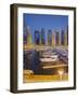 Yachts in the Harbour of Dubai Marina, High Rises, Dubai, United Arab Emirates-Rainer Mirau-Framed Photographic Print