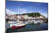 Yachts in the Old Harbour Below Castle Hill, Scarborough, North Yorkshire, Yorkshire, England-Mark Sunderland-Mounted Photographic Print