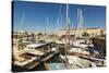 Yachts moored at the Quai de Bernonville in this north coast town, Saint Martin de Re, Ile de Re, C-Robert Francis-Stretched Canvas