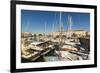 Yachts moored at the Quai de Bernonville in this north coast town, Saint Martin de Re, Ile de Re, C-Robert Francis-Framed Photographic Print