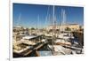 Yachts moored at the Quai de Bernonville in this north coast town, Saint Martin de Re, Ile de Re, C-Robert Francis-Framed Photographic Print