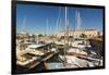 Yachts moored at the Quai de Bernonville in this north coast town, Saint Martin de Re, Ile de Re, C-Robert Francis-Framed Photographic Print