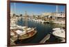 Yachts moored at the Quai de Bernonville in this north coast town, Saint Martin de Re, Ile de Re, C-Robert Francis-Framed Photographic Print