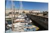 Yachts moored at the Quai de Bernonville in this north coast town, Saint Martin de Re, Ile de Re, C-Robert Francis-Stretched Canvas