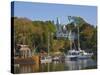 Yachts Moored in Rockport Harbour, Maine, United States of America, North America-Neale Clarke-Stretched Canvas