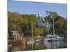 Yachts Moored in Rockport Harbour, Maine, United States of America, North America-Neale Clarke-Mounted Photographic Print