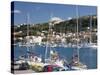 Yachts Moored in the Harbour, Rab Town, Island of Rab, Primorje-Gorski Kotar, Croatia, Europe-Ruth Tomlinson-Stretched Canvas