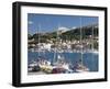 Yachts Moored in the Harbour, Rab Town, Island of Rab, Primorje-Gorski Kotar, Croatia, Europe-Ruth Tomlinson-Framed Photographic Print