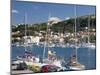 Yachts Moored in the Harbour, Rab Town, Island of Rab, Primorje-Gorski Kotar, Croatia, Europe-Ruth Tomlinson-Mounted Photographic Print