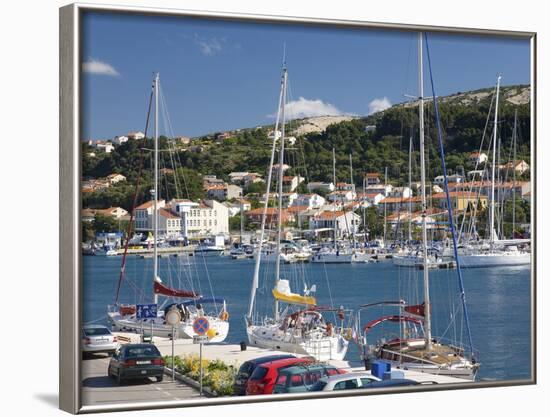 Yachts Moored in the Harbour, Rab Town, Island of Rab, Primorje-Gorski Kotar, Croatia, Europe-Ruth Tomlinson-Framed Photographic Print