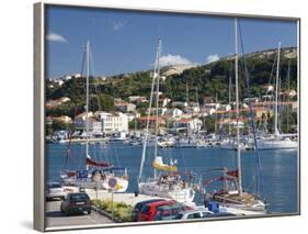 Yachts Moored in the Harbour, Rab Town, Island of Rab, Primorje-Gorski Kotar, Croatia, Europe-Ruth Tomlinson-Framed Photographic Print